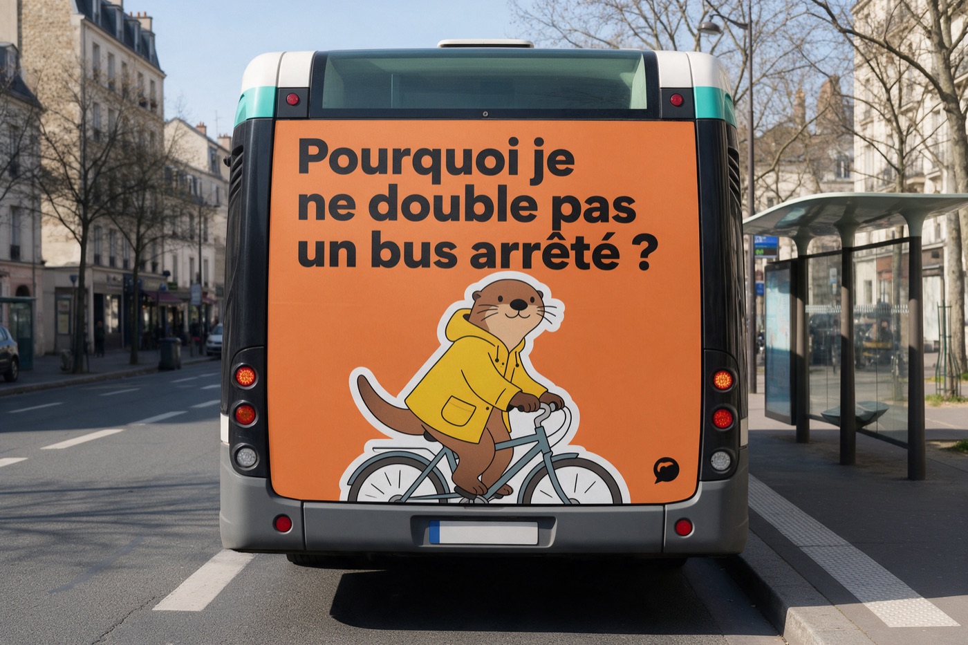 Cul de bus habillé : « Pourquoi je ne double pas un bus arrêté ? »